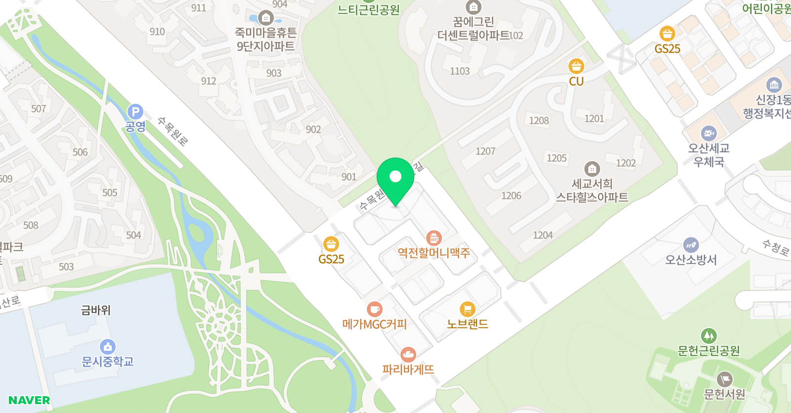 세교라라음악학원 위치
