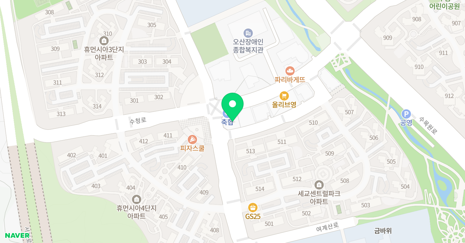 엄마영어아빠수학 학원 위치