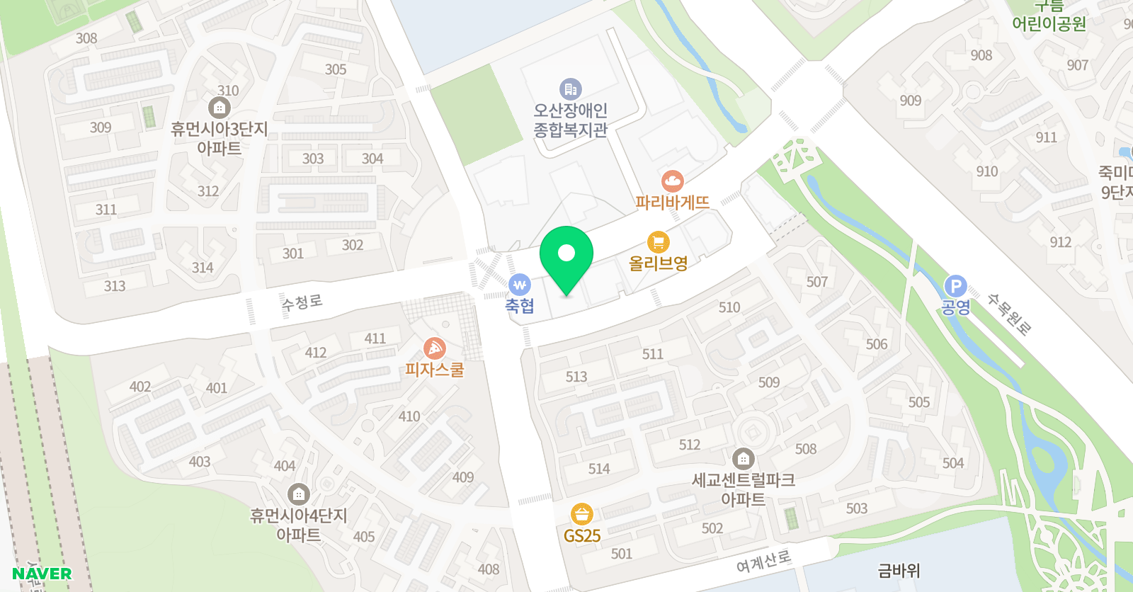 퍼펙트 학원 위치
