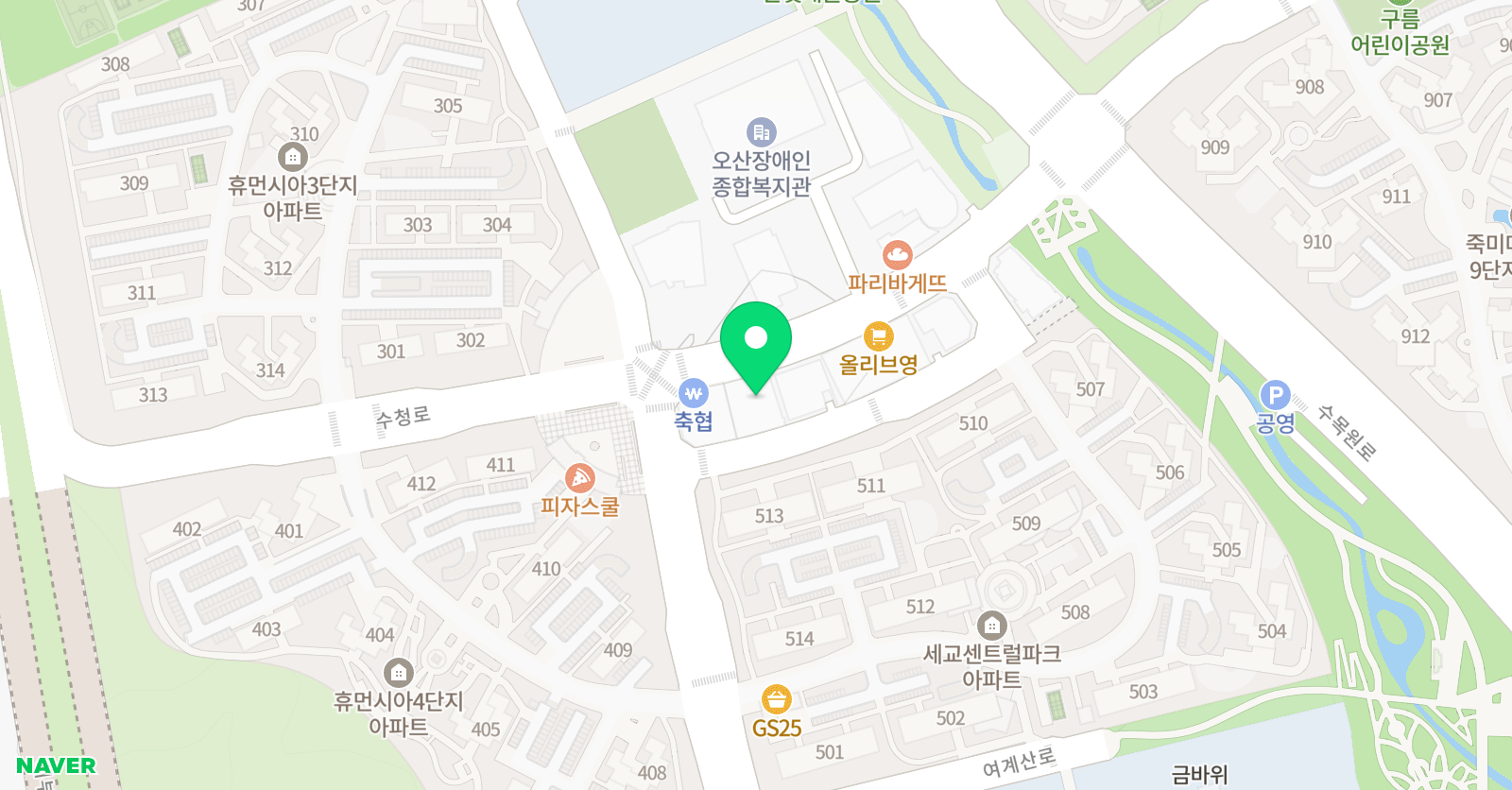 MH선 수학학원 위치