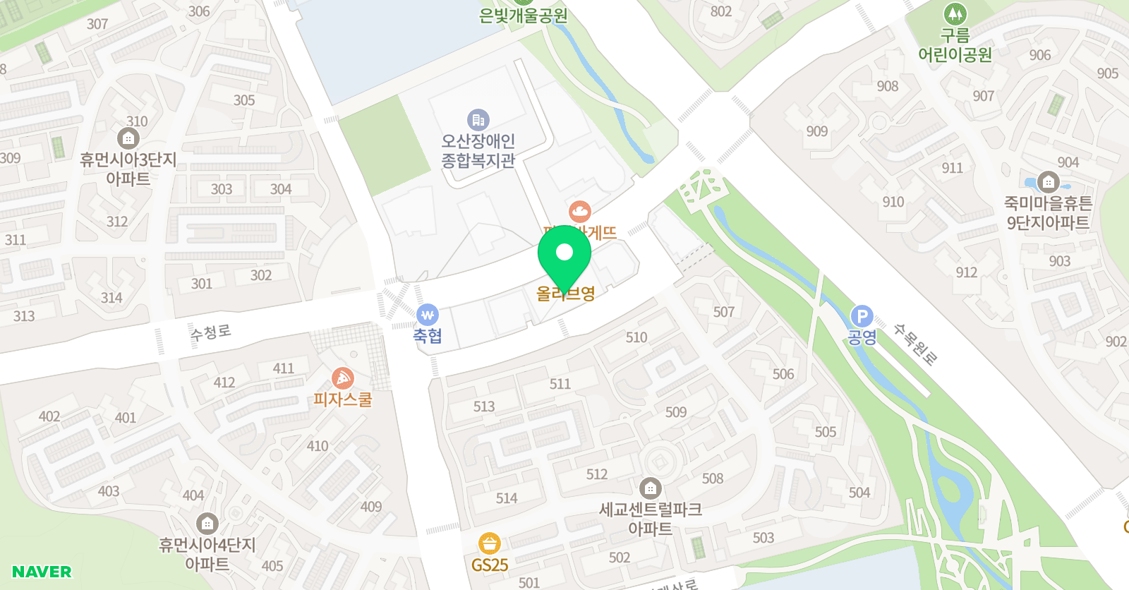 무진 태권짐 위치
