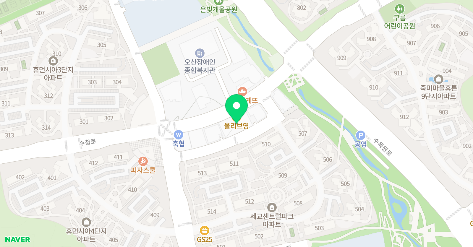 와와 학습코칭센터 세교점 위치
