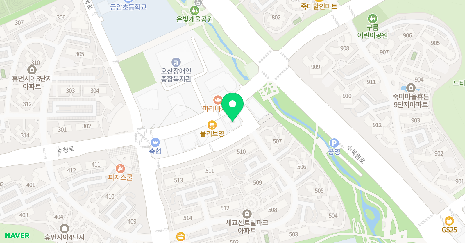 윤앤라온 학원 위치