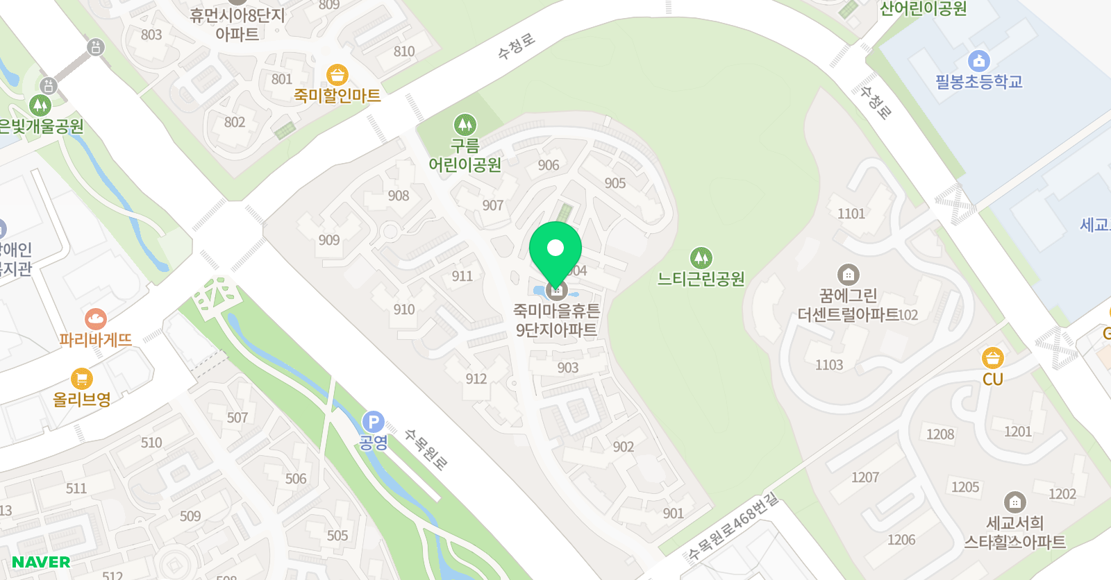 휴튼 9단지공부방 위치