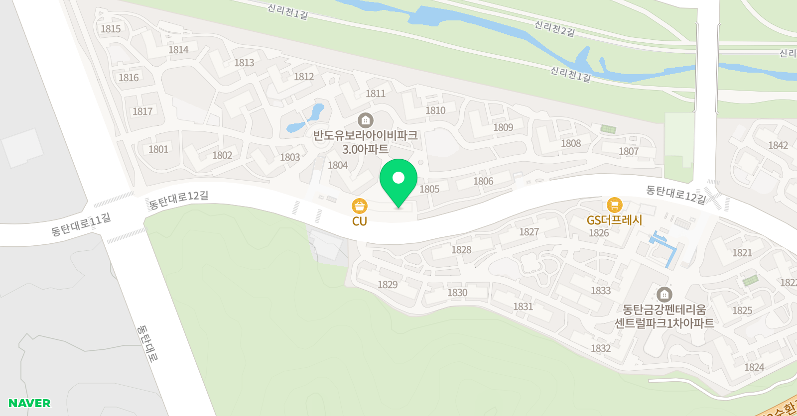 스마트해법 수학 동탄반도3차점 위치