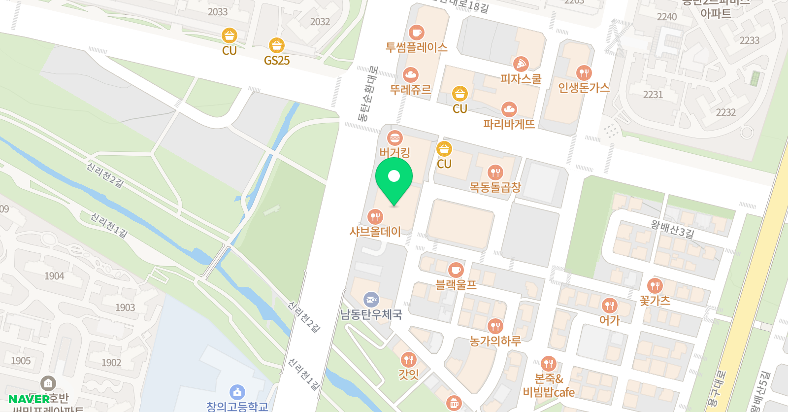 엠코드 수학학원 동탄 위치