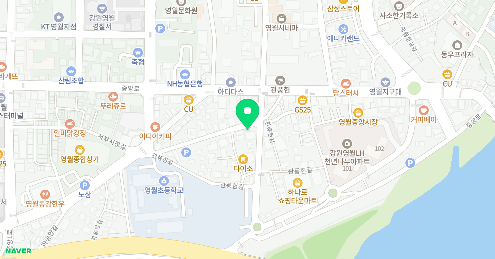 유니팝 미술 강원영월센터 위치
