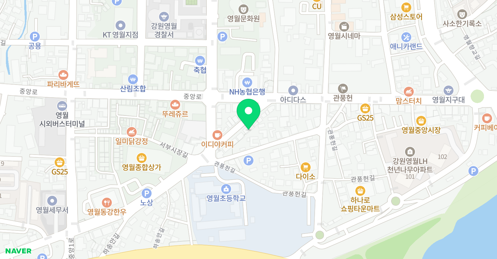 리드인 영월초점 위치