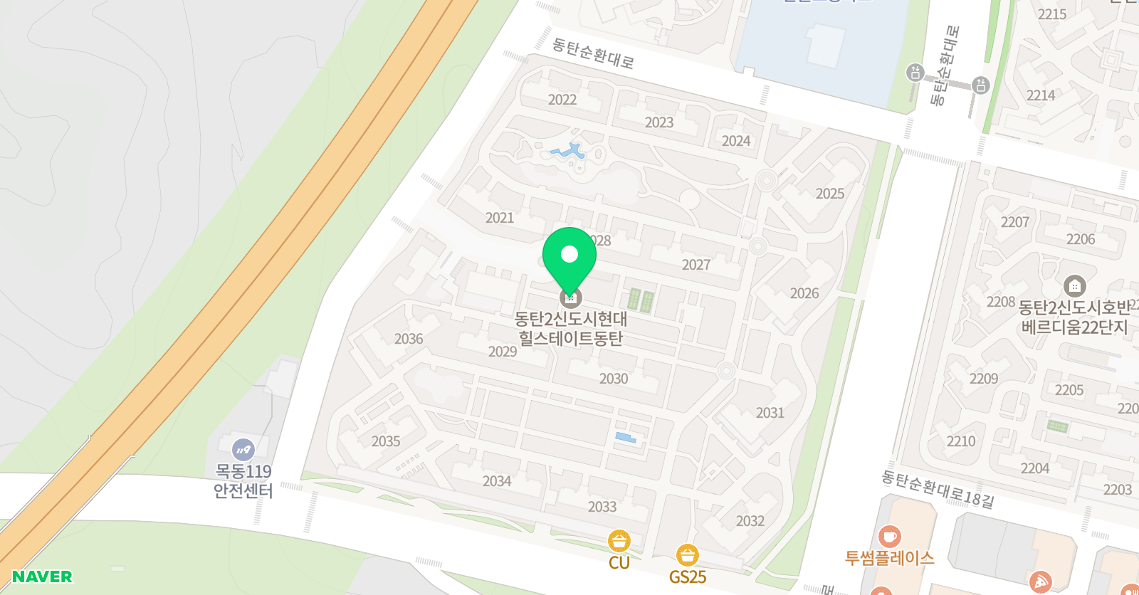 책읽는루브르아뜰리에 동탄힐스테이트센터 위치