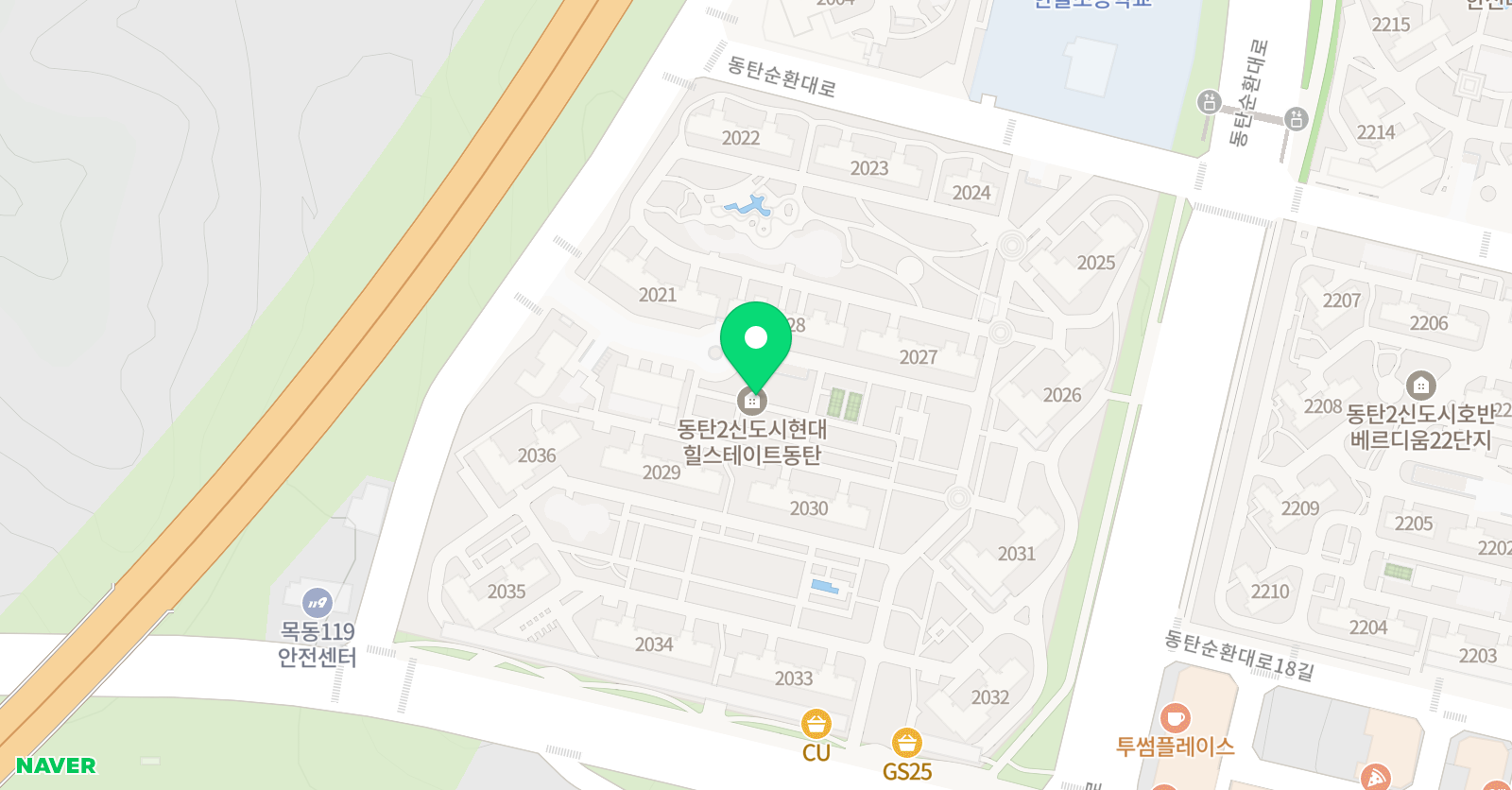 3030 영어 동탄한율러닝센터 위치