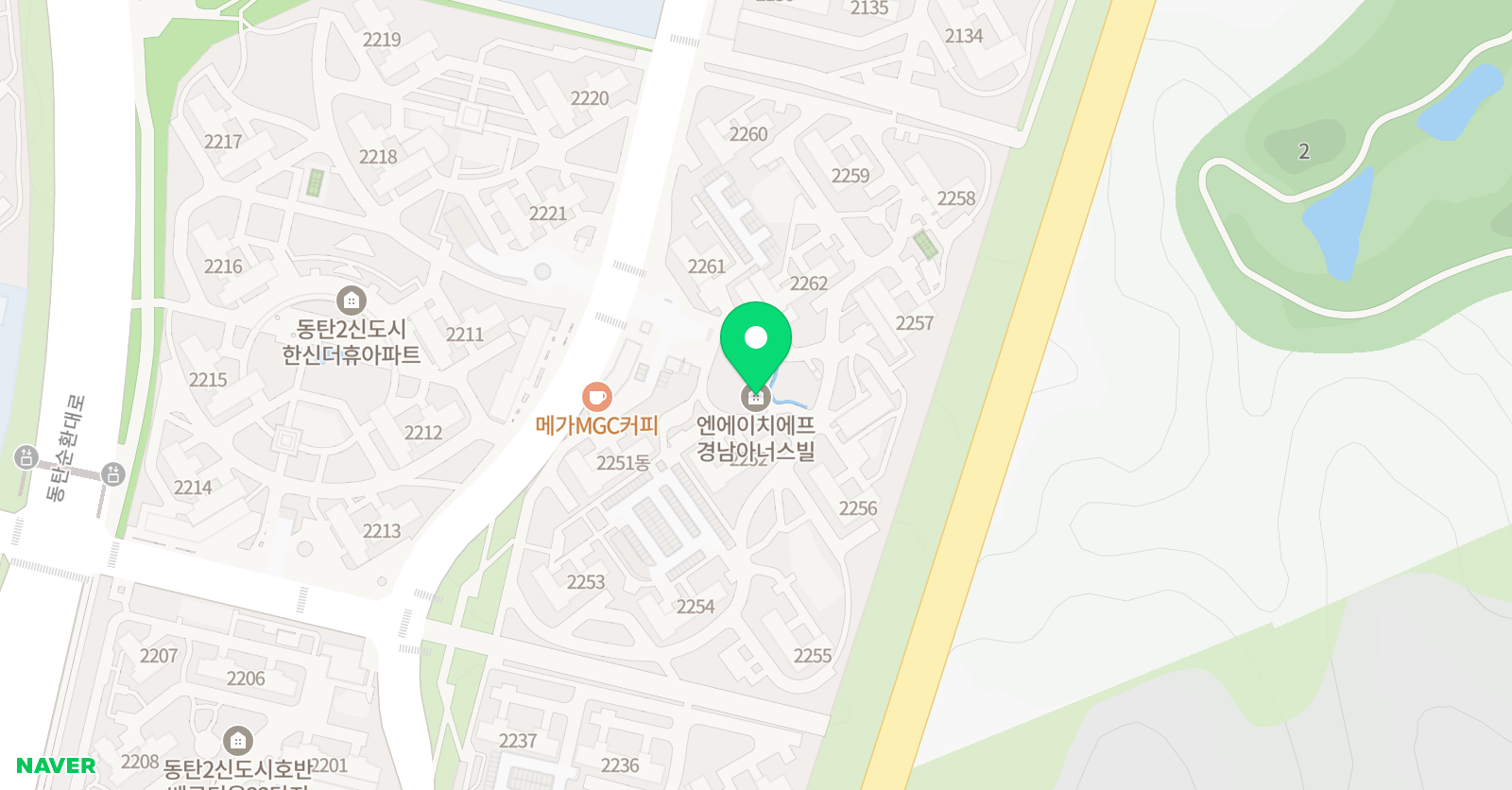 아소비 학원 동탄경남아너스빌점 위치