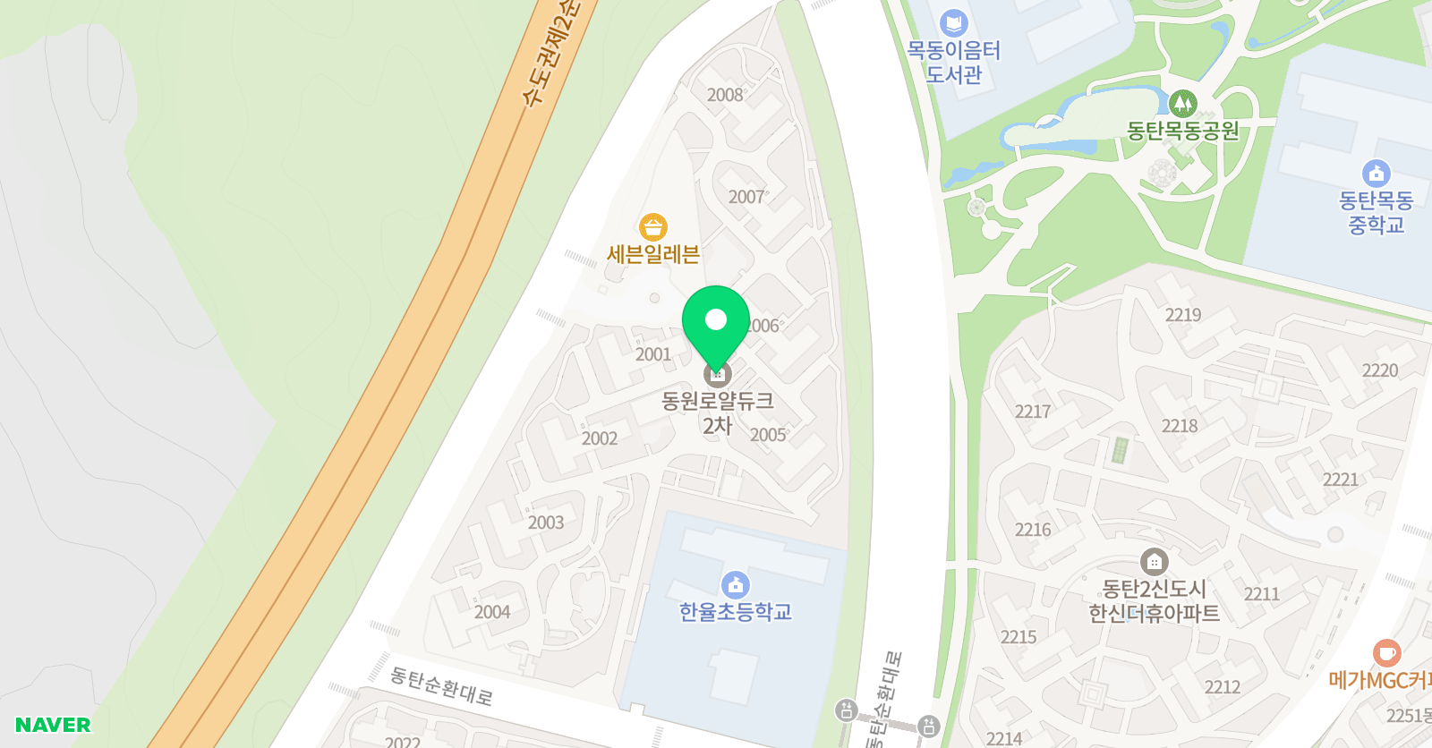 기탄 사고력교실 동탄2동원2차한율점 위치