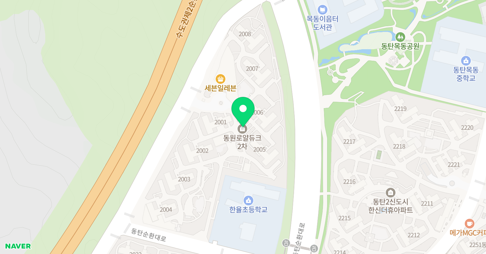 데이지 영어 동탄목동한율초 위치