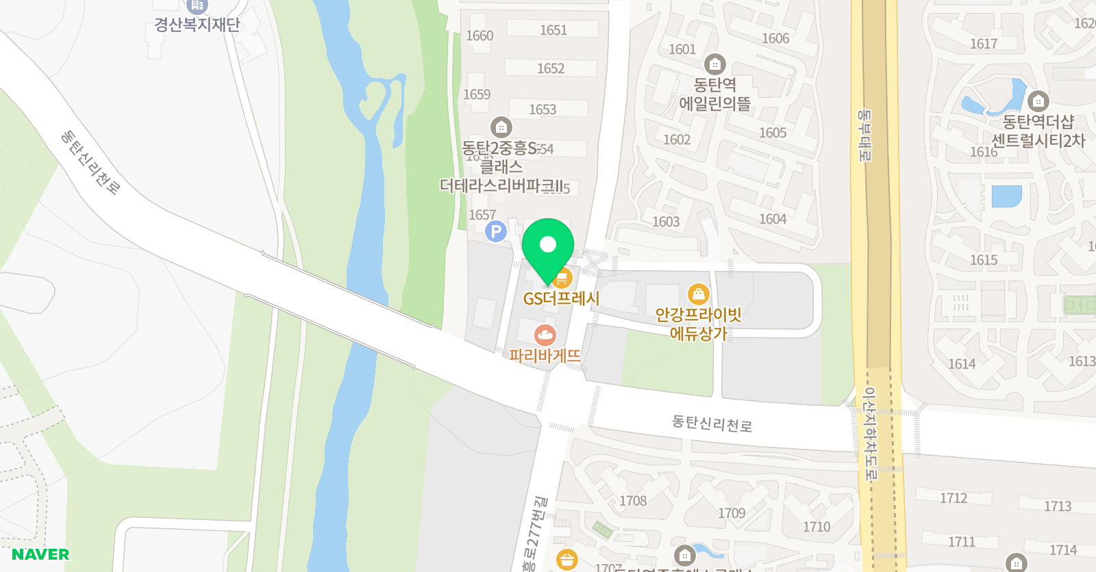 라인아뜰리에 미술학원 위치