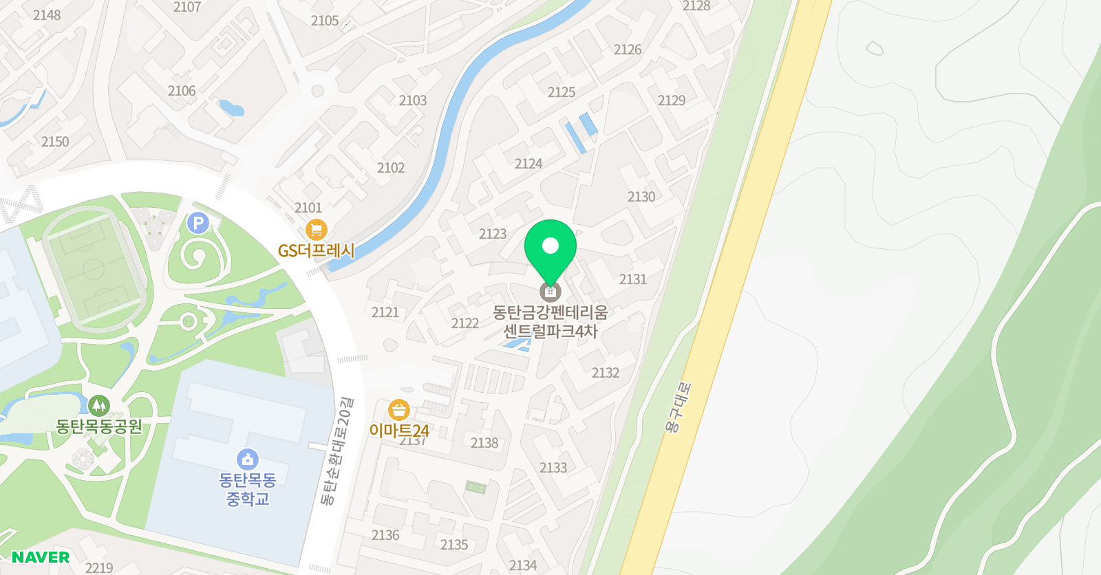 셀파 우등생교실 금강펜테리움4차 교실 위치
