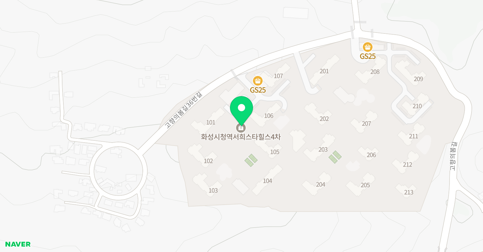 크리아트 화성신남포레스트 교육원 위치