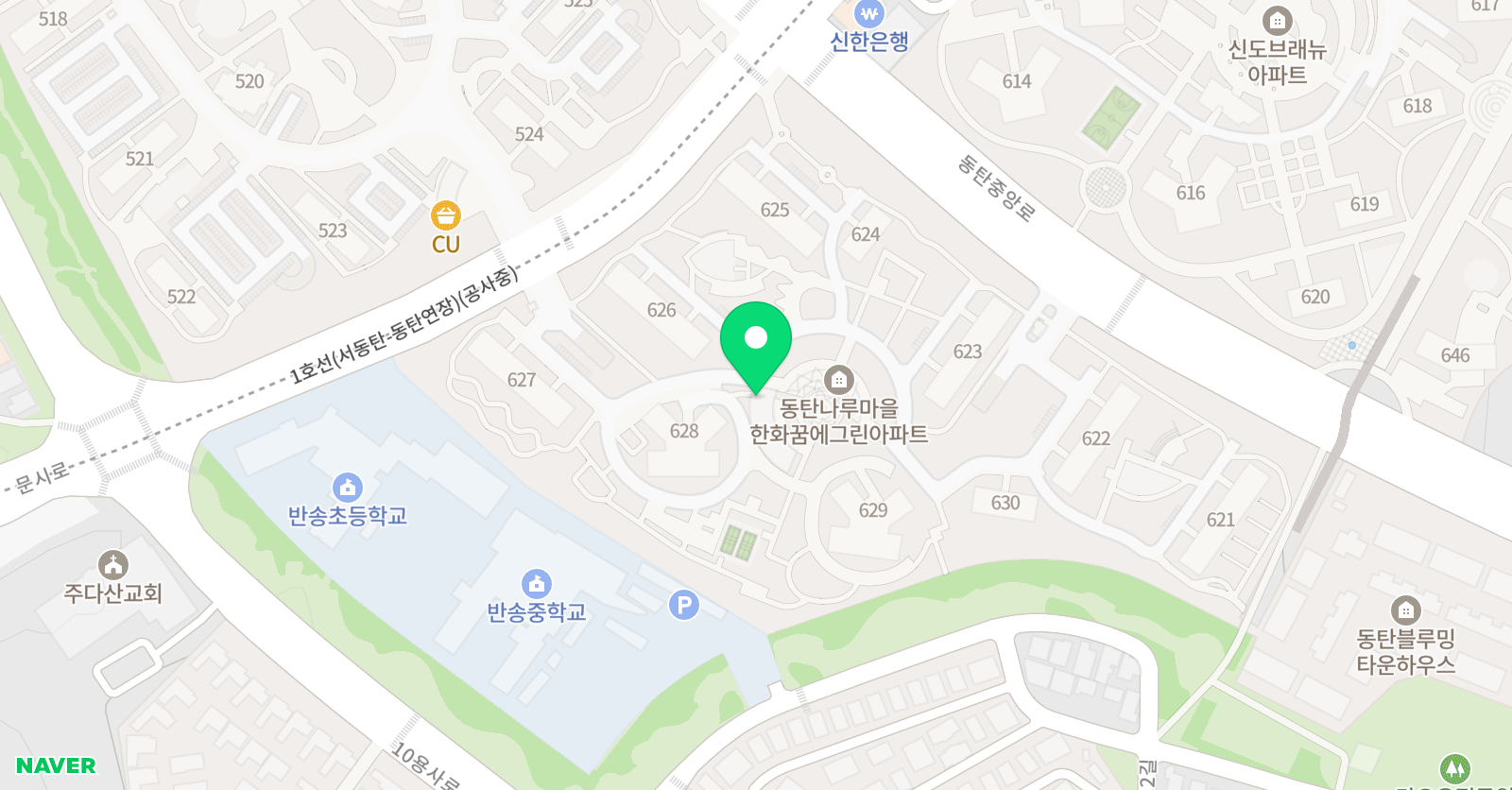 아트앤하트 한화꿈에그린교육원 위치