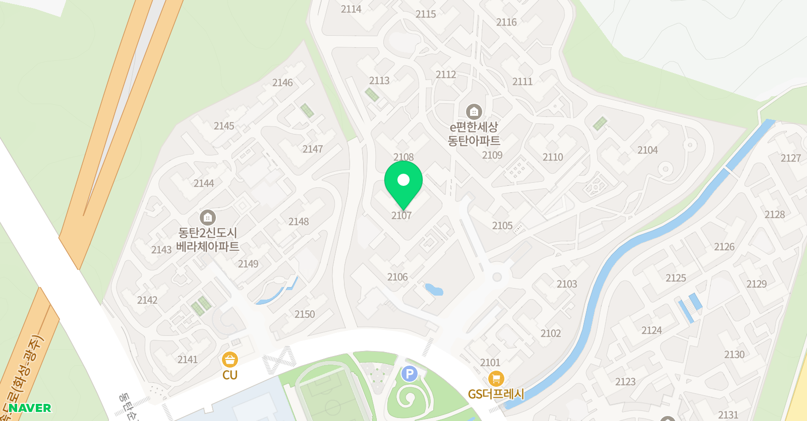 웅진씽크빅 동탄목동 이편한공부방 위치