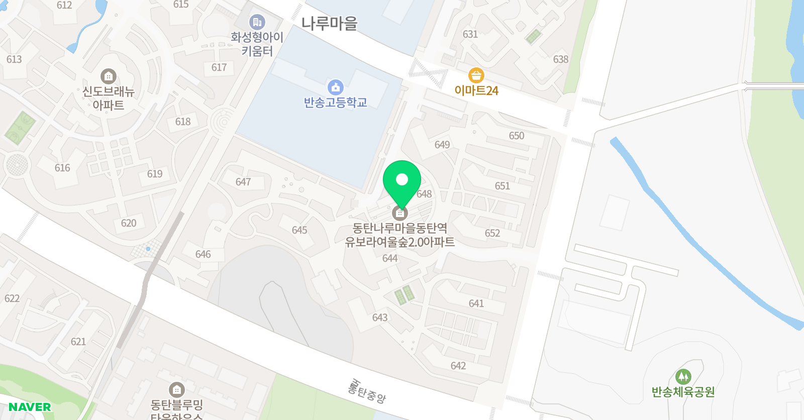 동탄한울 태권도장 위치