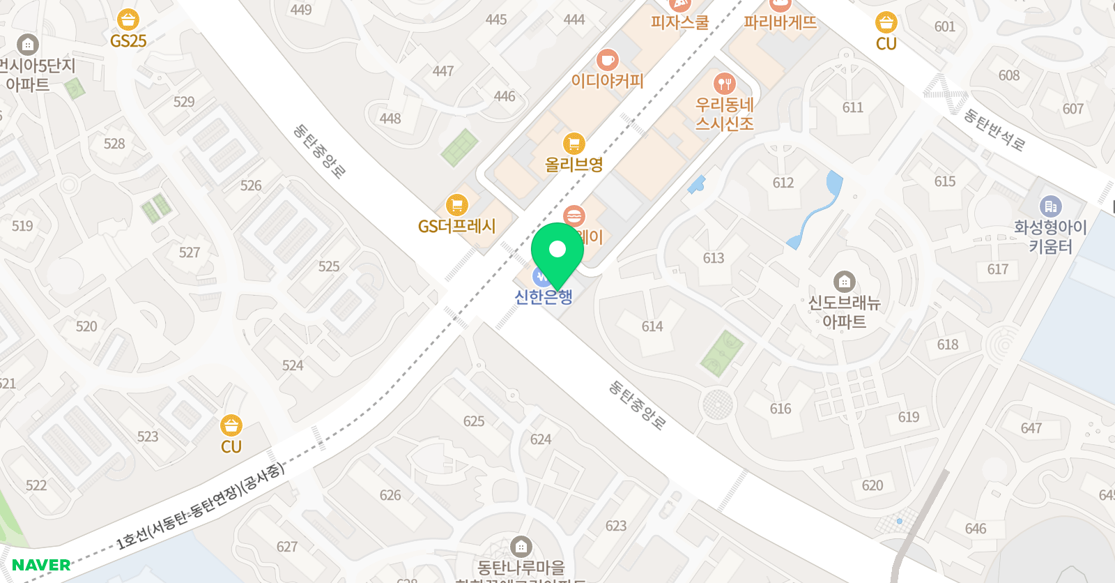 책나무 솔빛나루 독서논술학원 위치