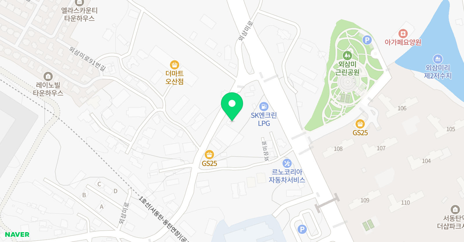 동탄 미라클 축구교실 위치