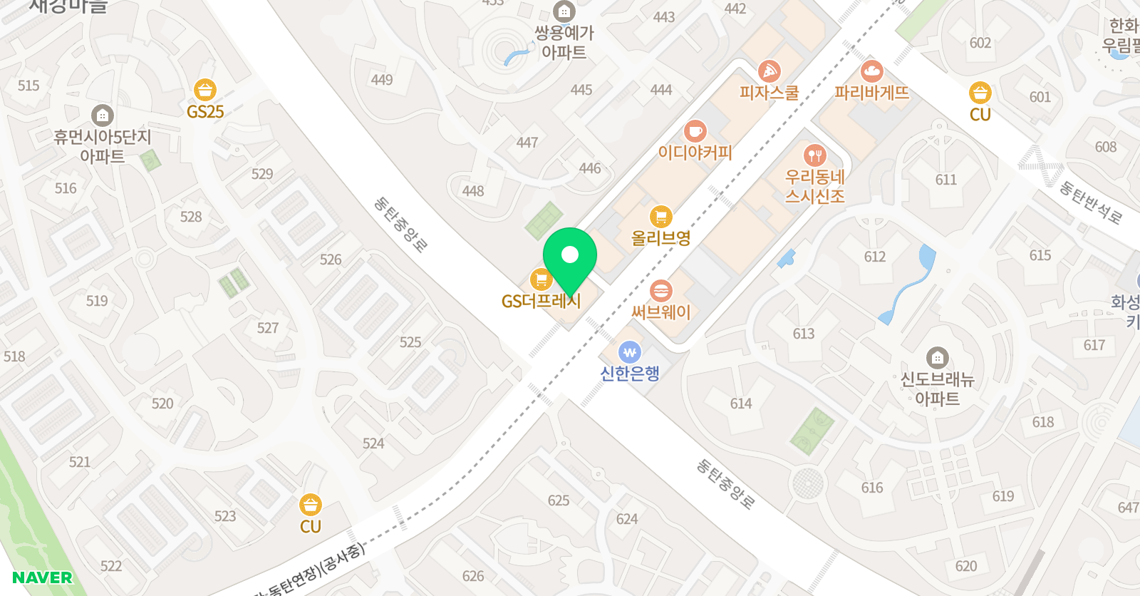 한국파워 점핑줄넘기클럽 반송동점 위치