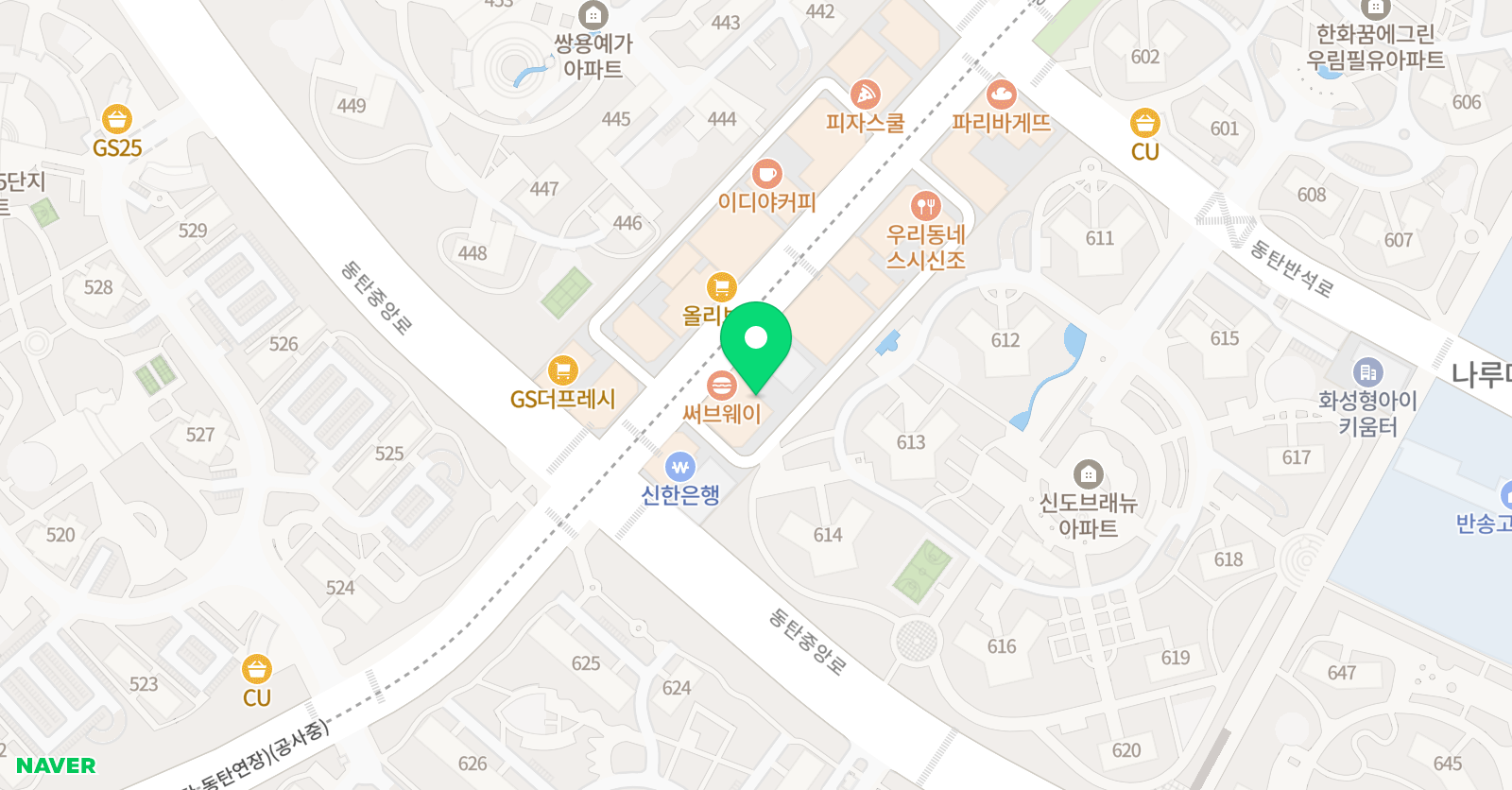 닥터정이클래스 동탄캠퍼스 위치