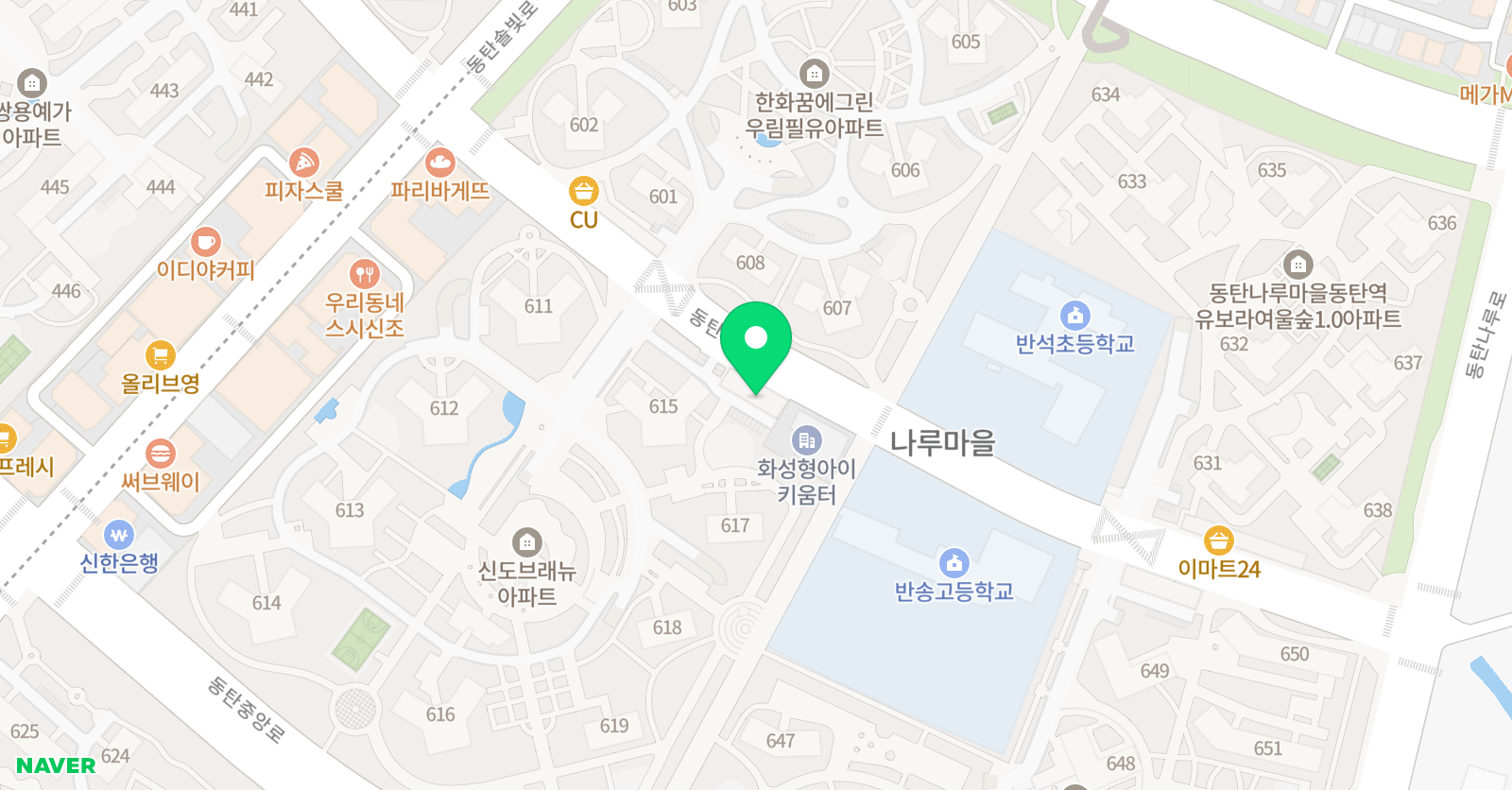MTA 태권도 동탄나루점 위치