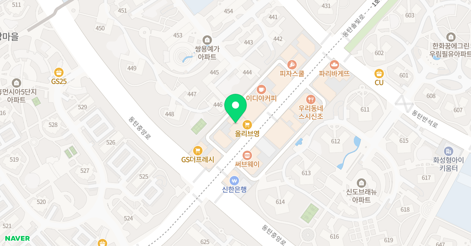 플레이팩토 솔빛나루센터 위치