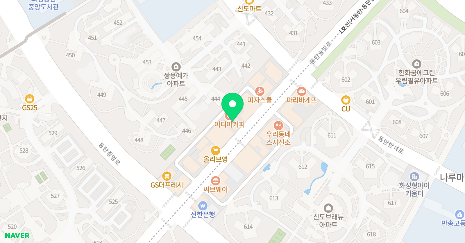 동탄가우디 미술학원 위치