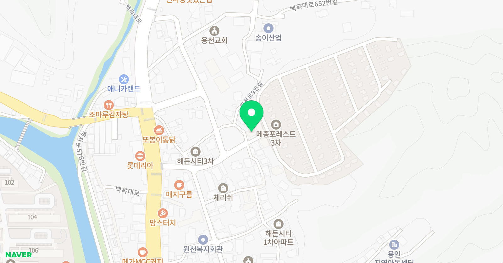 햇살가득 아트데이 미술학원 위치