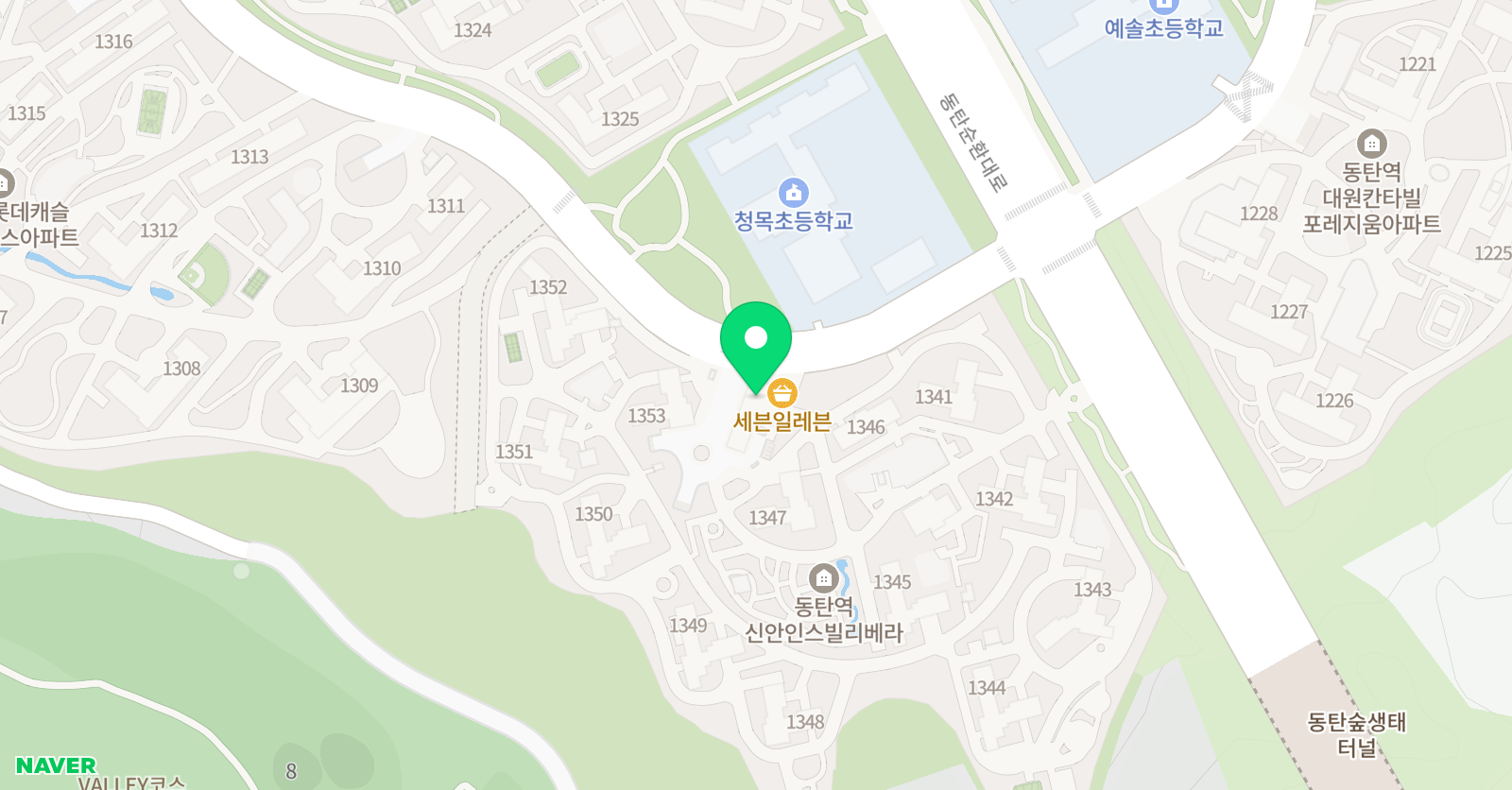국가대표위너 태권도 위치