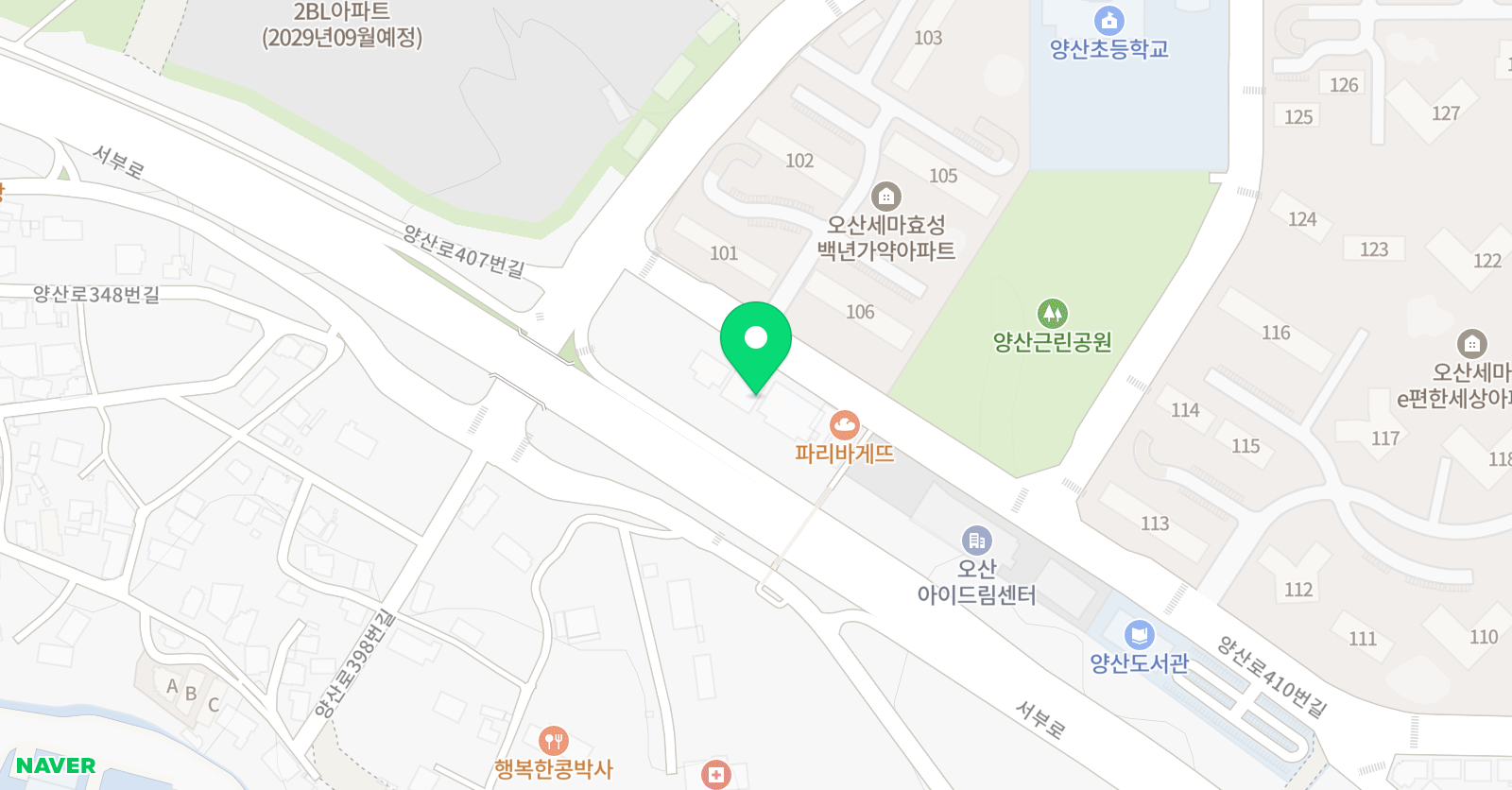 키즈짐 태권스쿨 위치