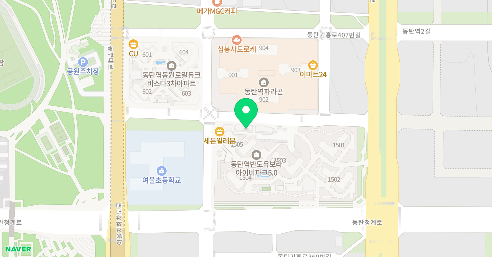여울 태권도장 위치