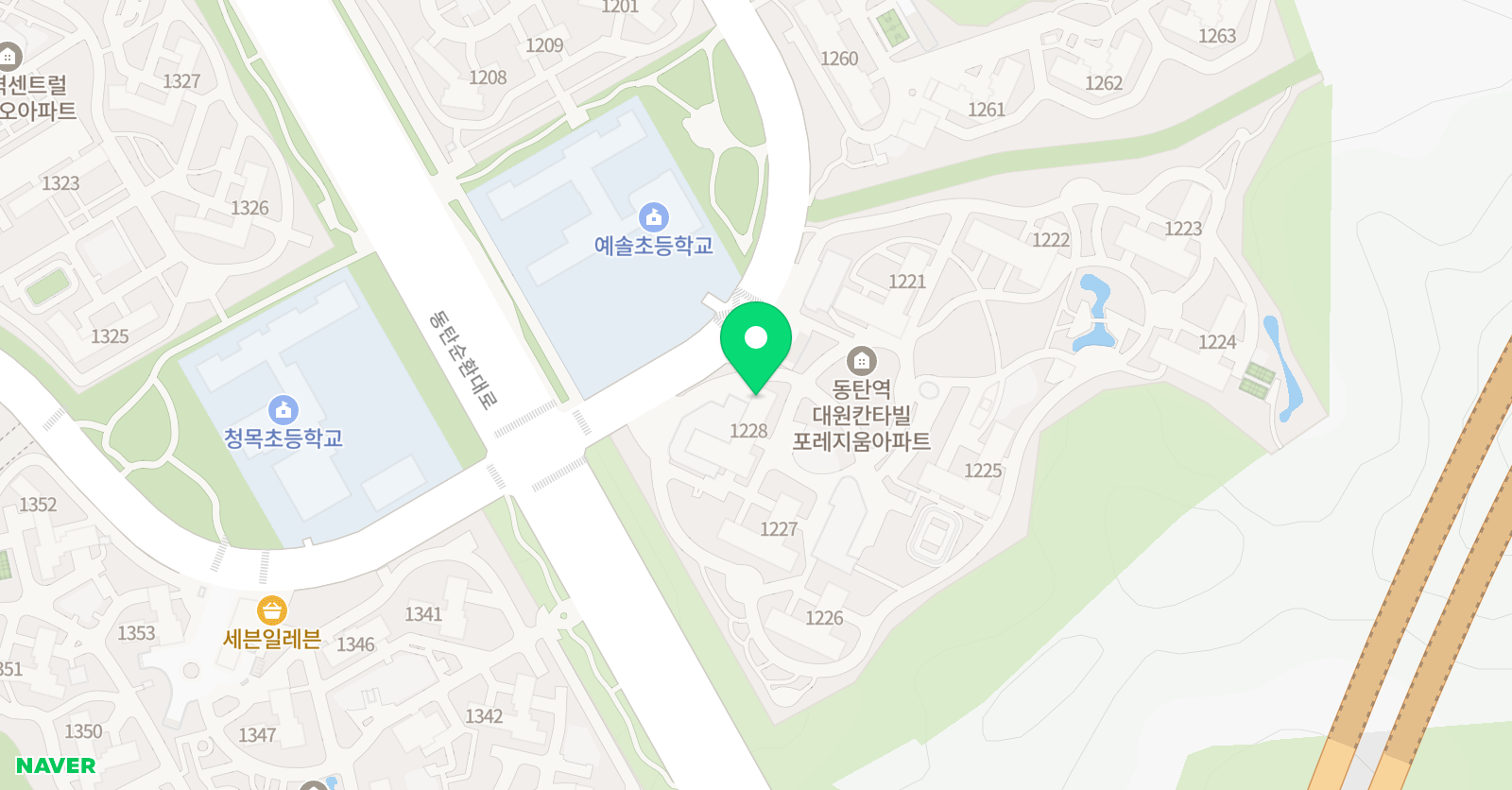 튼튼 영어 마스터클럽 화성동탄예솔초점 위치