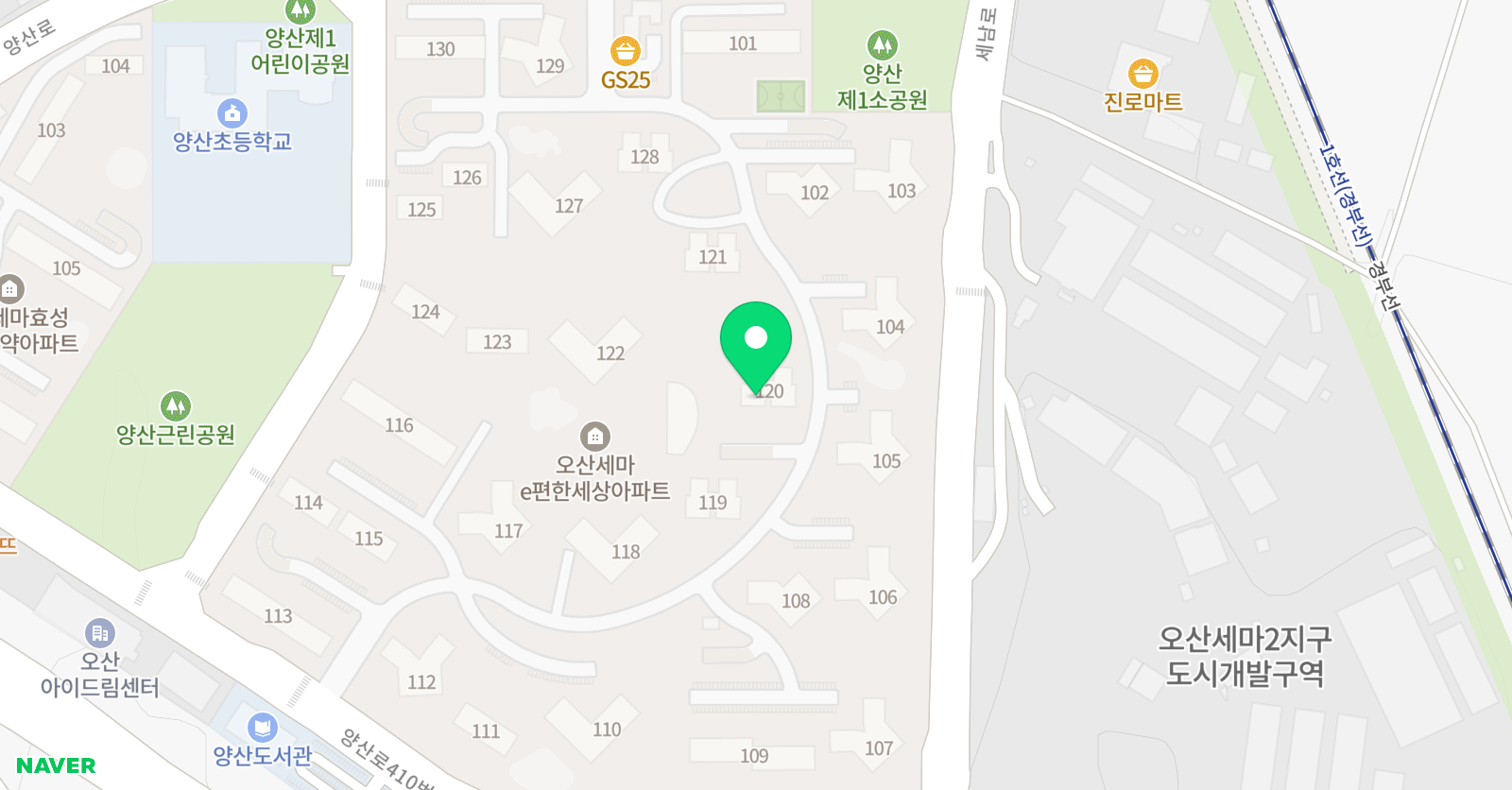 윤선생 우리집앞영어교실 양산e편한공부방 위치