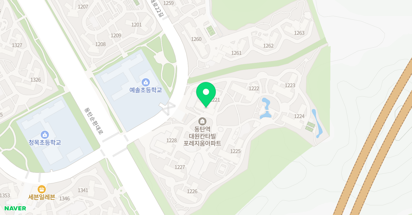 기탄사고력교실 동탄역 대원칸타빌 예솔초점 위치