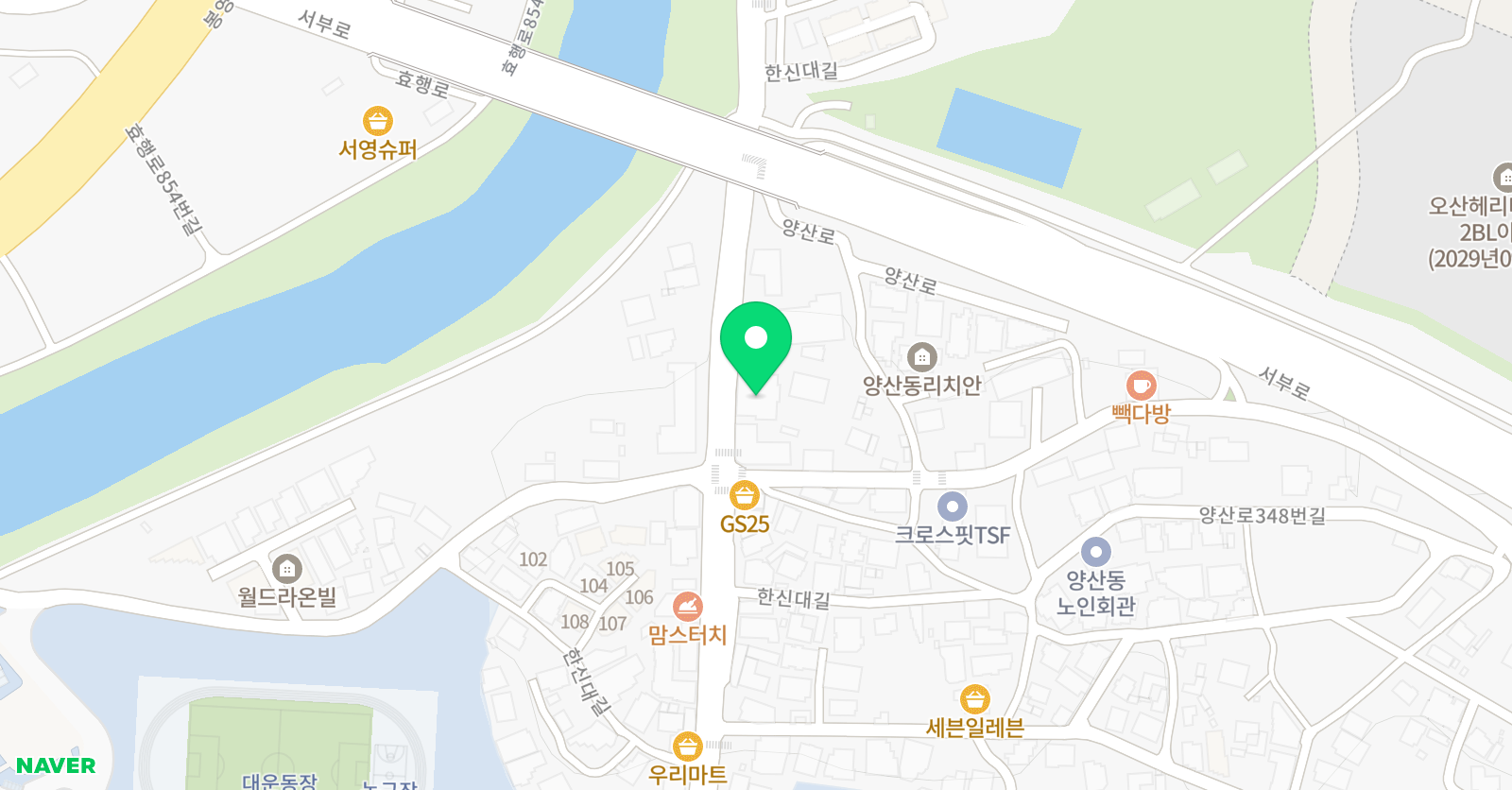 새벽날개 보습학원 위치