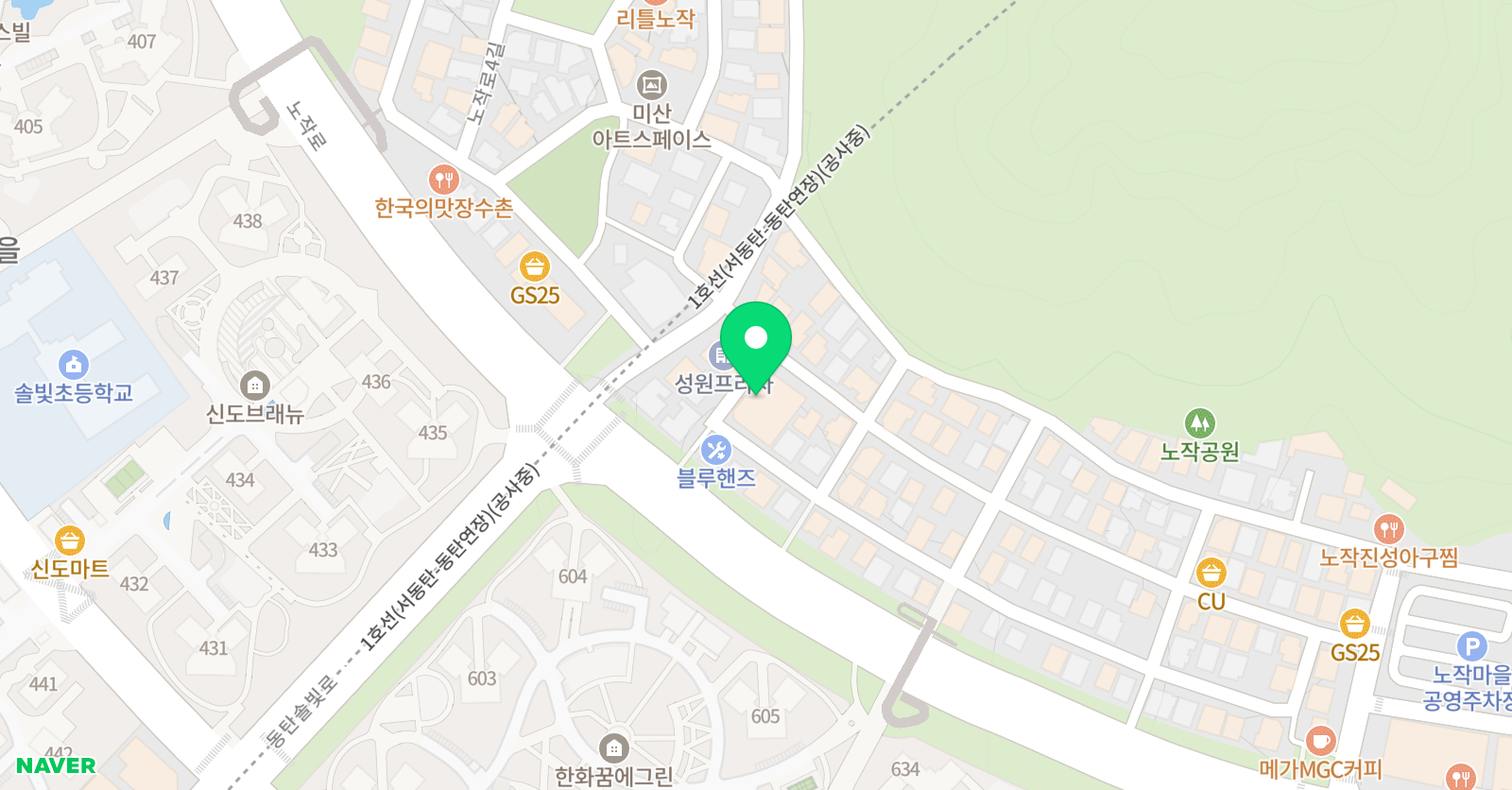헬로키즈풀 동탄점 위치