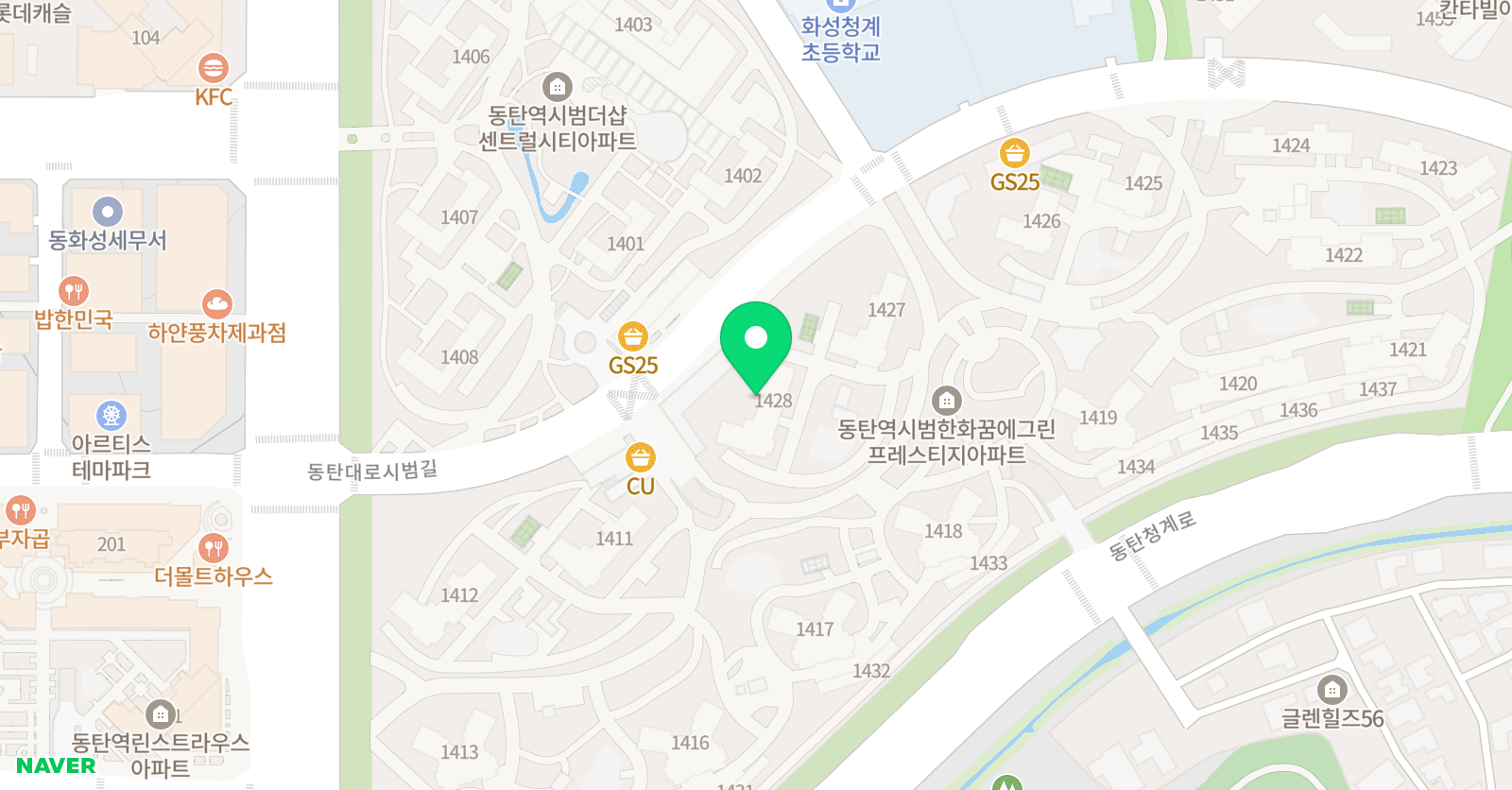 스마트해법 영어 한화교실점 위치