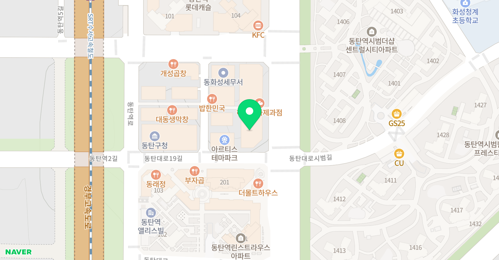 엠베스트SE 동탄역 캠퍼스 위치