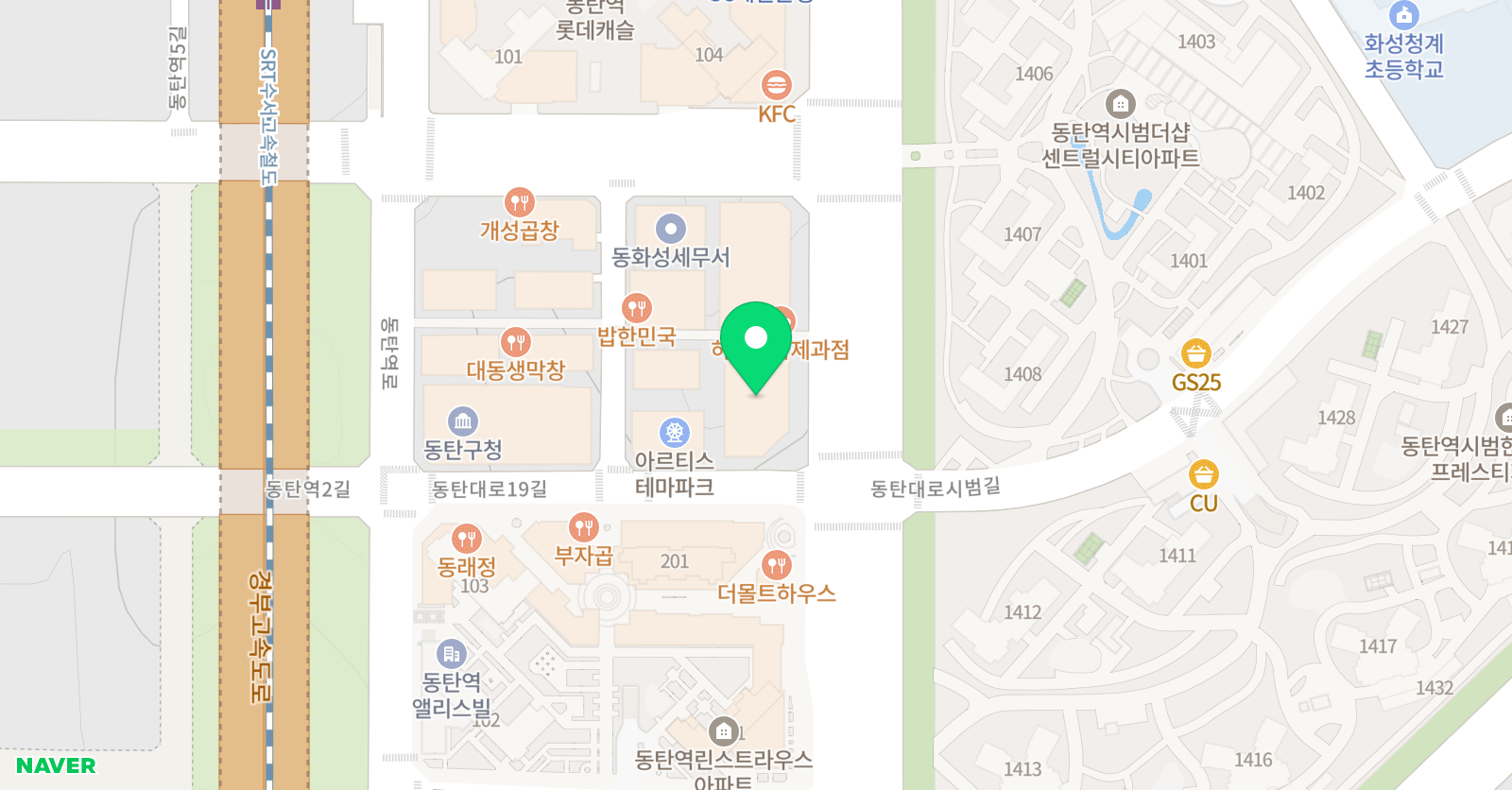 더블유학원 위치