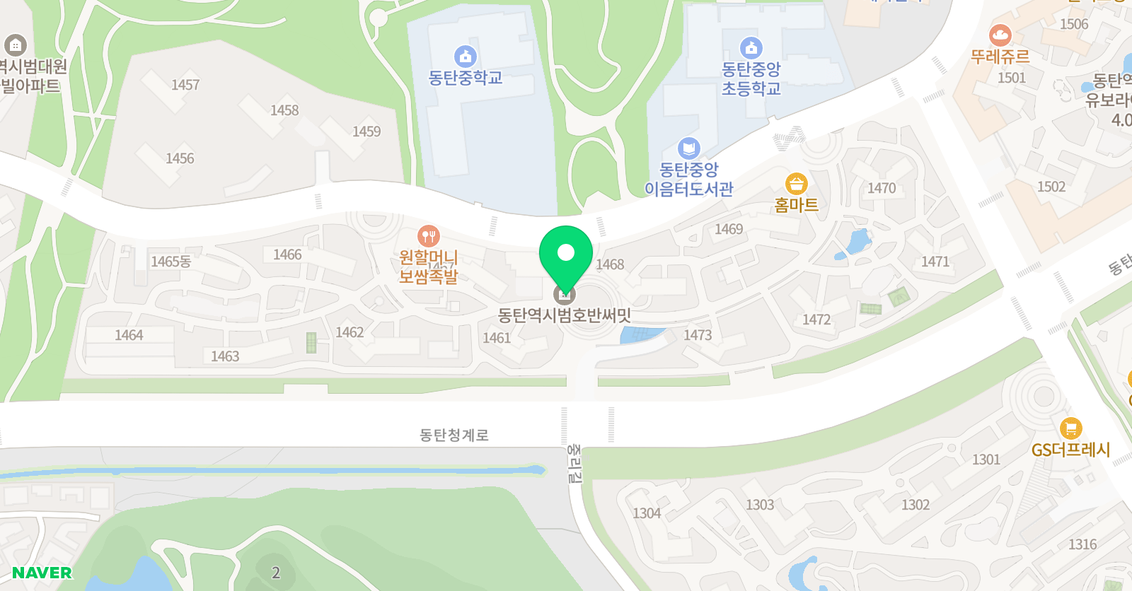 비끄아트 동탄2 미술 위치