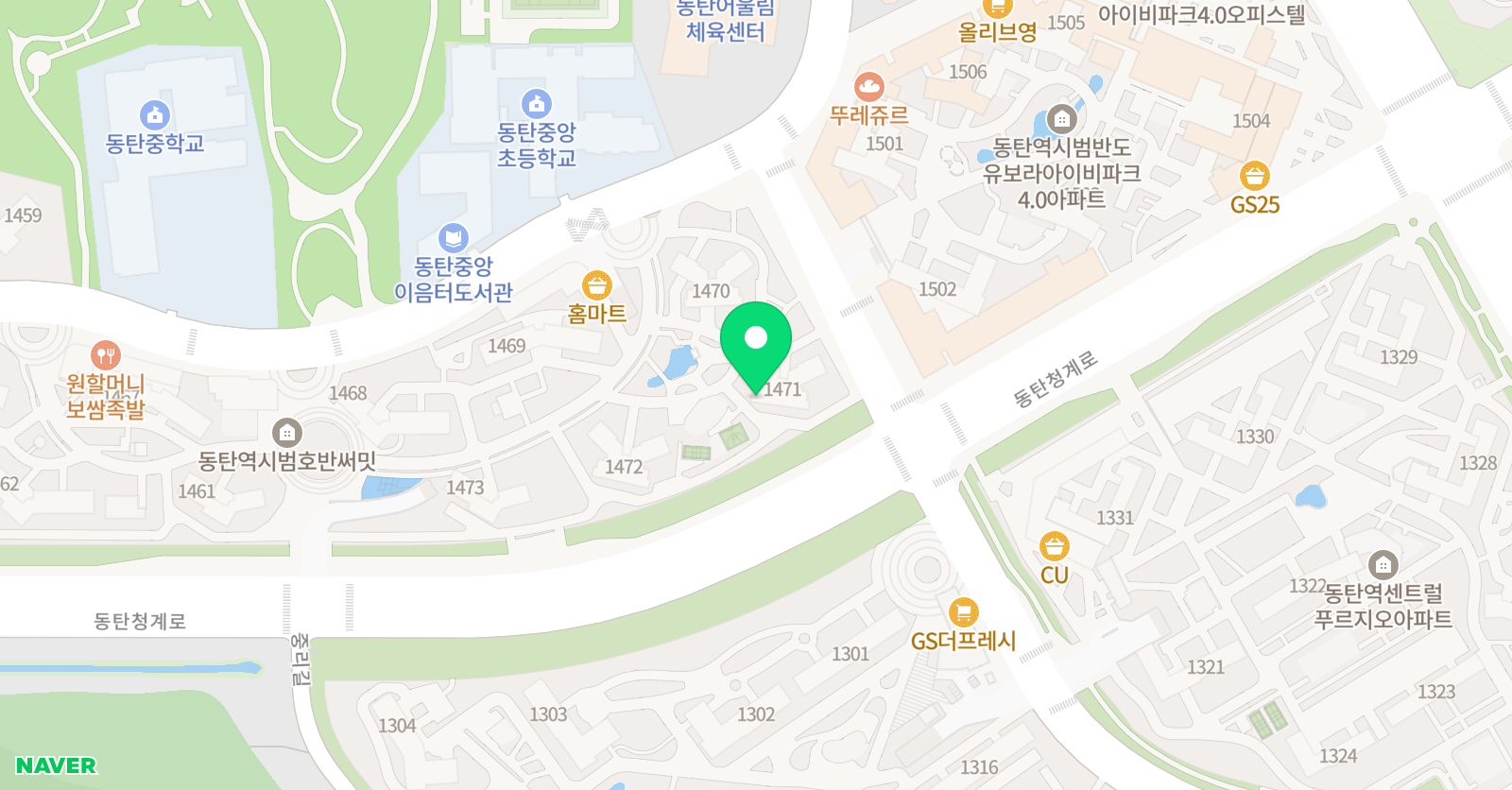 독서심리지도 열림 학원 시범호반점 위치