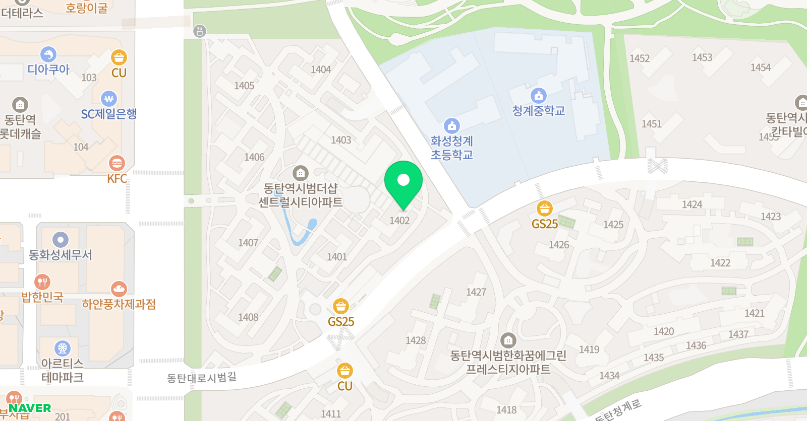 한쌤 수학 위치