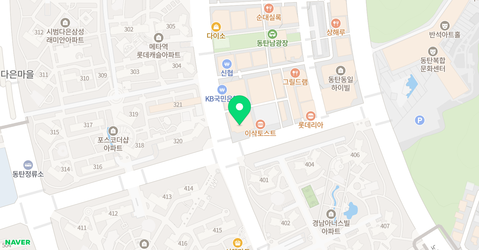 에이프릴 어학원 화성동탄1캠퍼스 위치