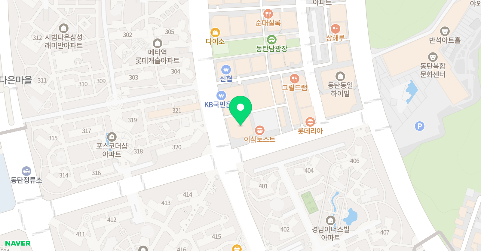 점퍼즈줄넘기클럽 반송점 위치