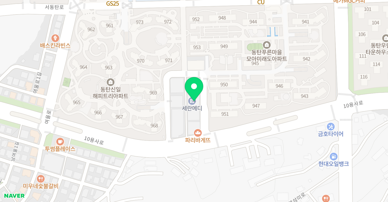 세종랑쥬 발레학원 위치