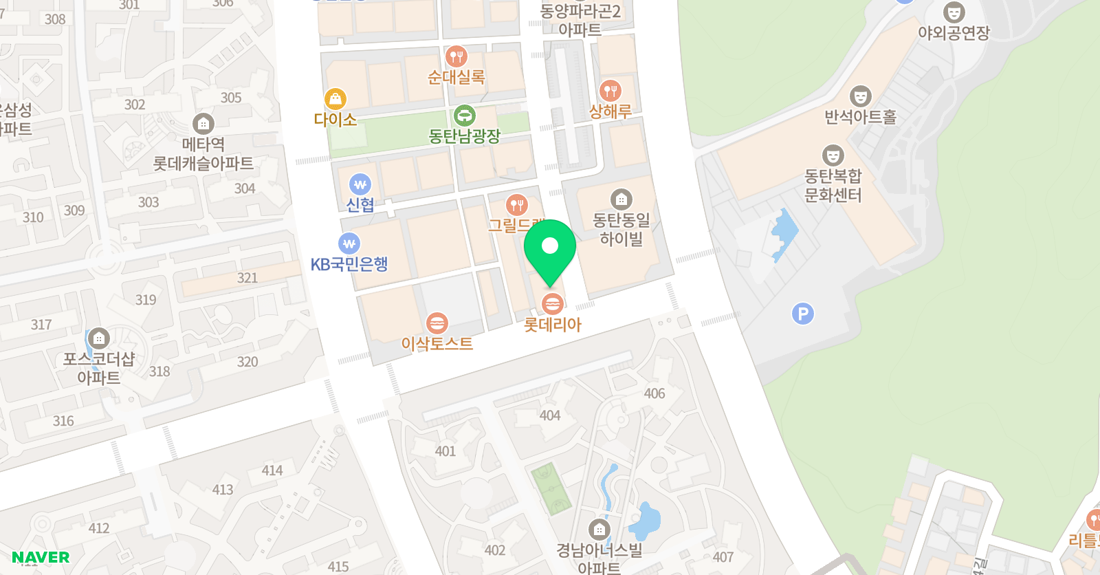 목우 미술학원 동탄캠퍼스 위치