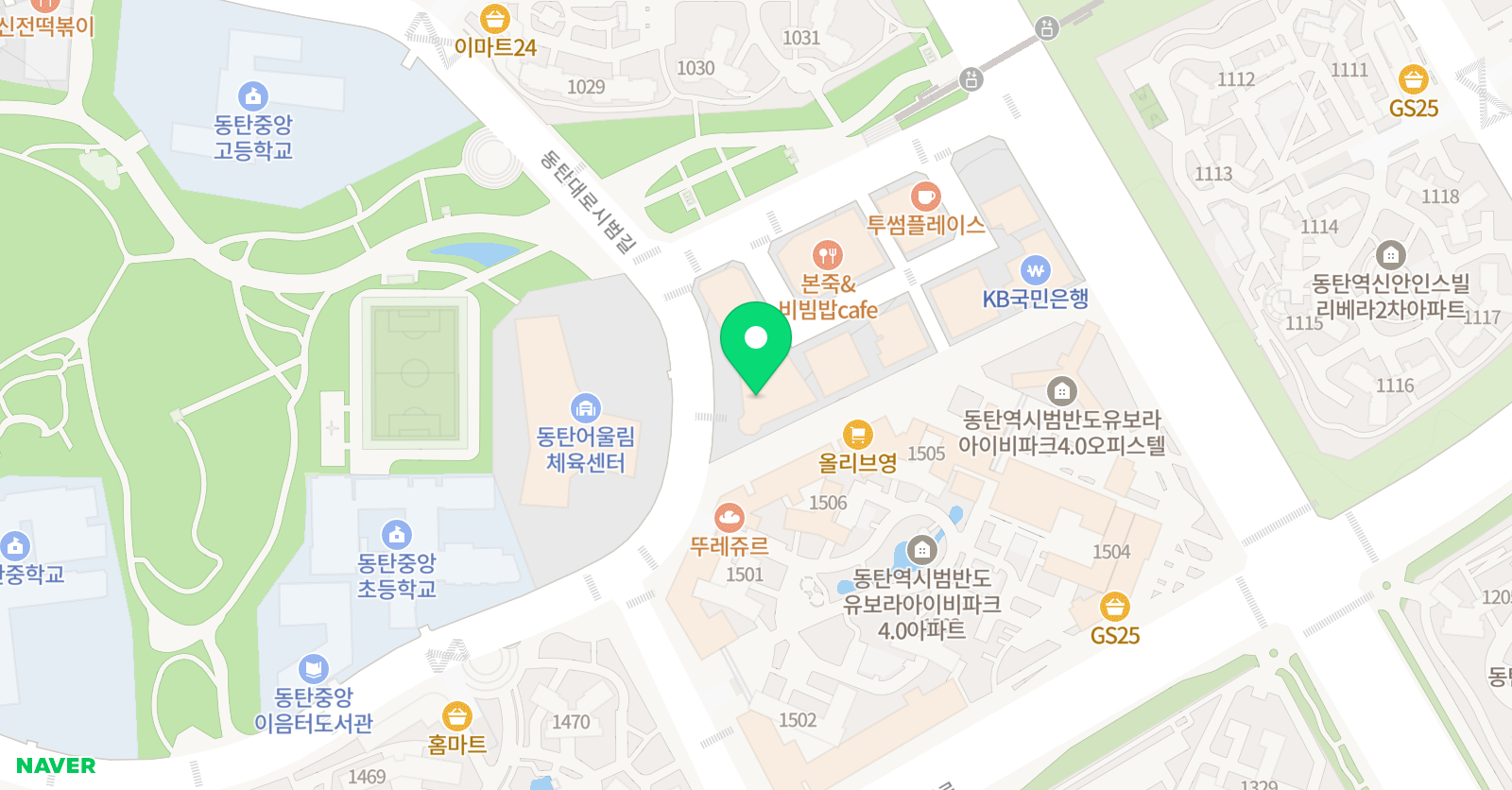 더MP 수학전문학원 위치